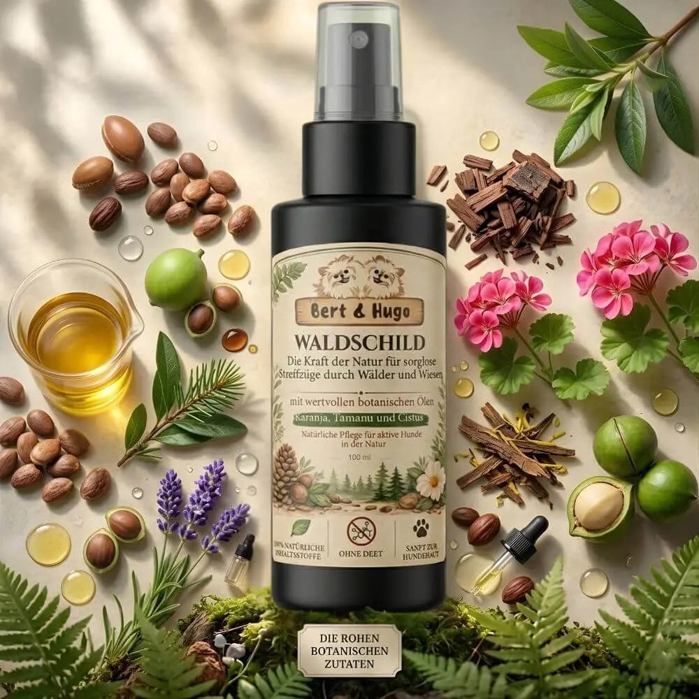 Bert & Hugo Waldschild – Natürliches Schutzritual für Hunde (100 ml)