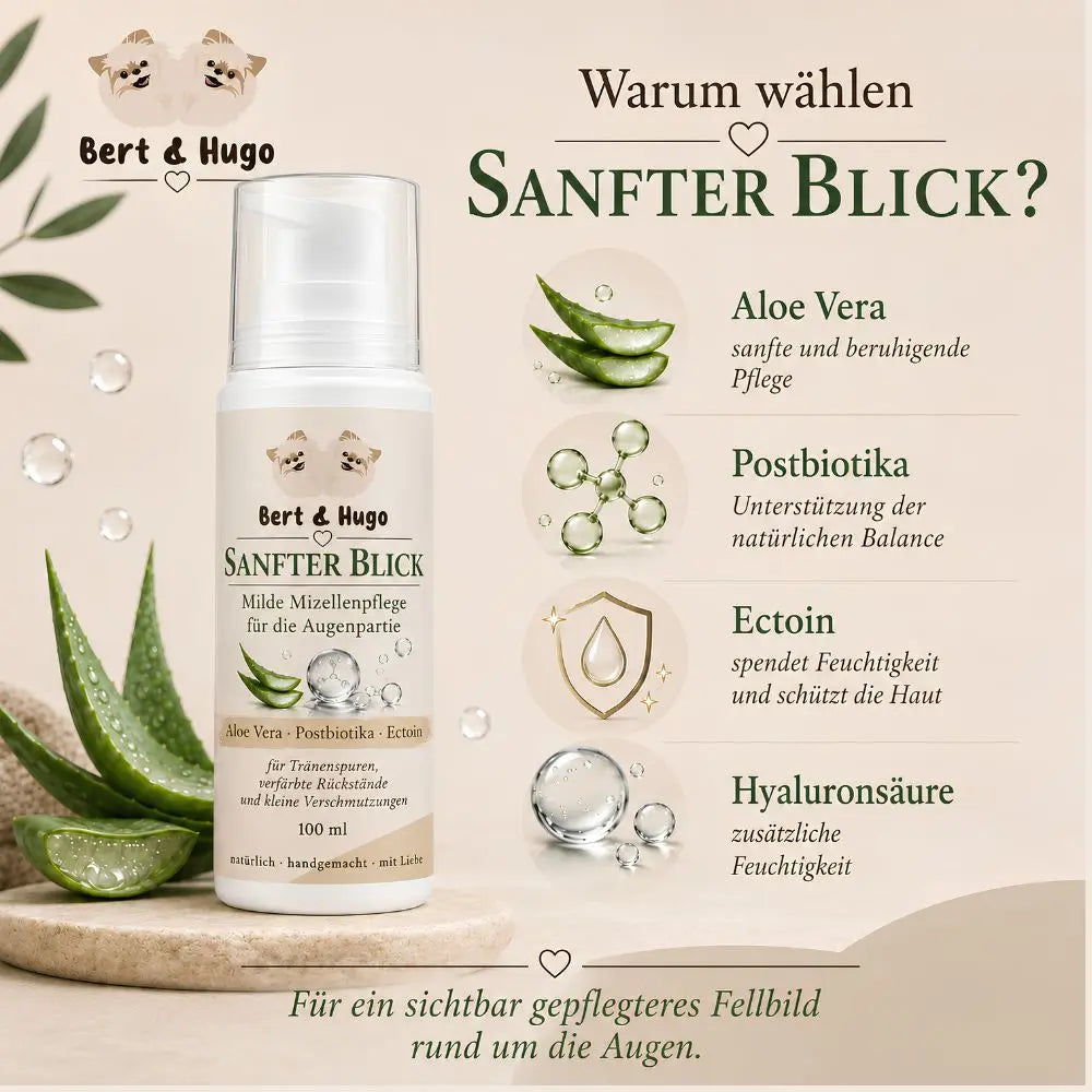 Sanfter Blick - Milde Mizellenpflege für das Fell rund um die Augen (100 ml)