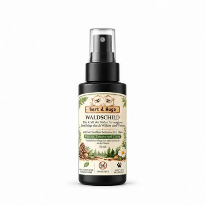 Bert &amp; Hugo Waldschild – Natürliches Schutzritual für Hunde (50 ml)